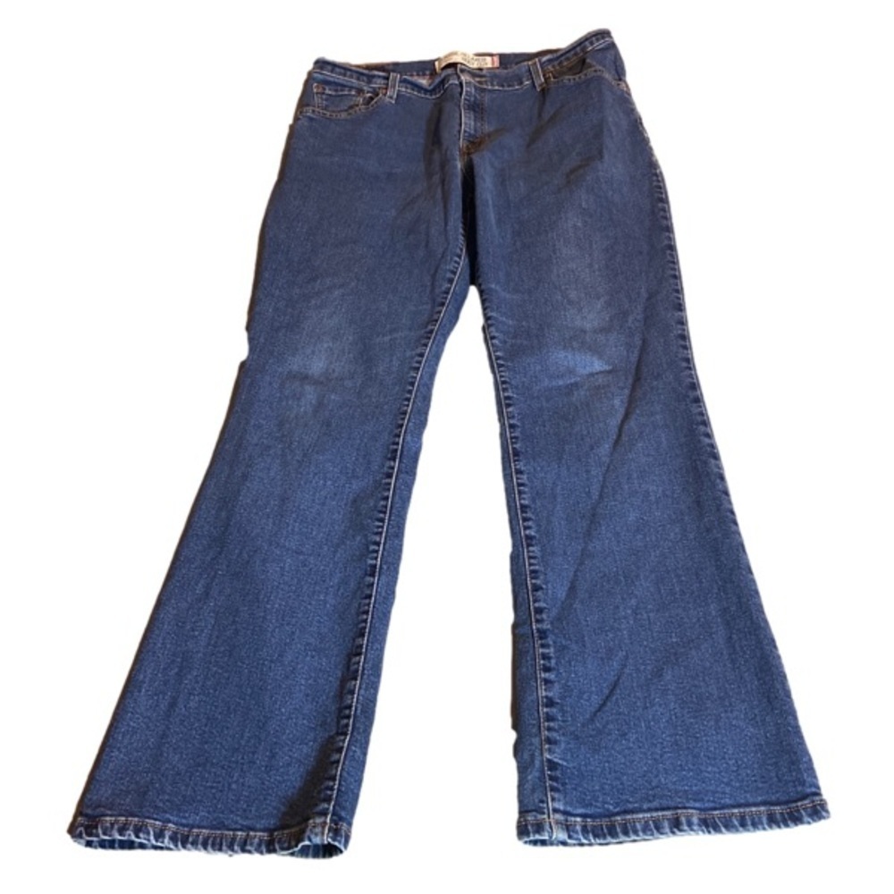 LEVIS 550 CLASSIC RELAXED BOOTCUT STRETCH DENIM Jeans WOMENS 14M MID RISE GUC